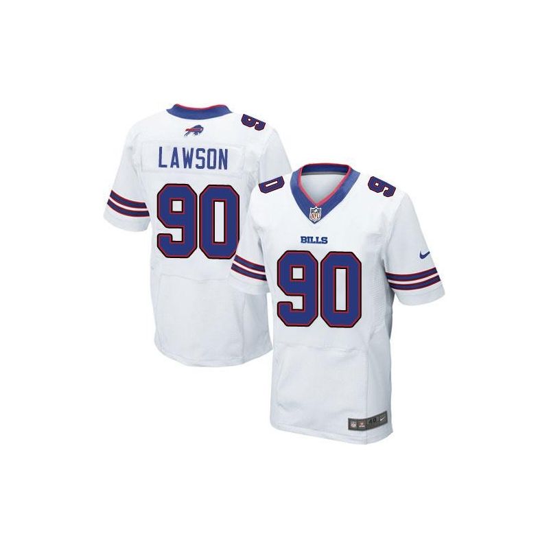 Cheap Shaq Lawson Bills Jersey From China White Elite #90