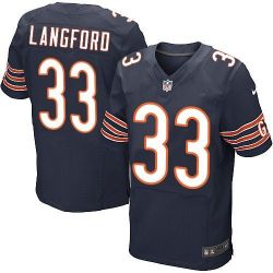 Cheap Jeremy Langford Bears Jersey From China Blue Elite #33