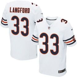 Cheap Jeremy Langford Bears Jersey From China White Elite #33