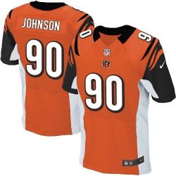 Cheap Michael Johnson Bengals Jersey From China Orange Elite #90