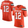 Cheap Josh Gordon Browns Jersey From China Orange 2016 Elite #12