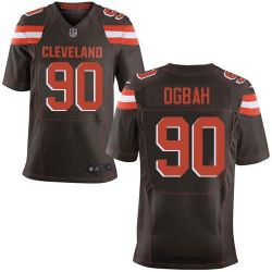 Cheap Emmanuel Ogbah Browns Jersey From China Brown Elite #90