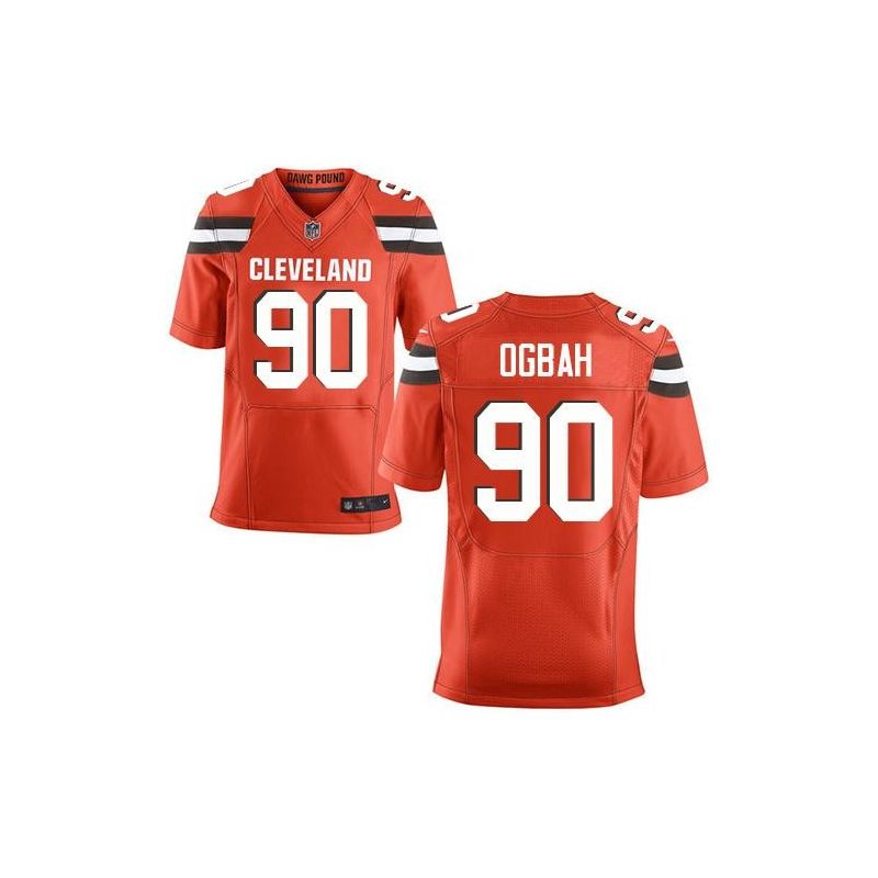 Cheap Emmanuel Ogbah Browns Jersey From China Orange Elite #90
