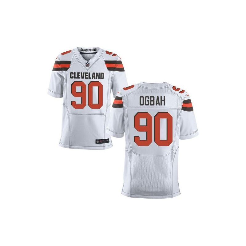 Cheap Emmanuel Ogbah Browns Jersey From China White Elite #90