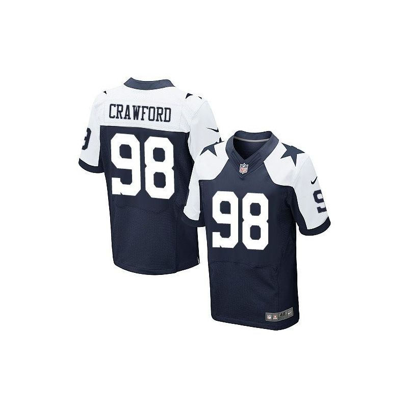 Cheap Tyrone Crawford Cowboys Jersey From China Blue thanksgiving Elite #98