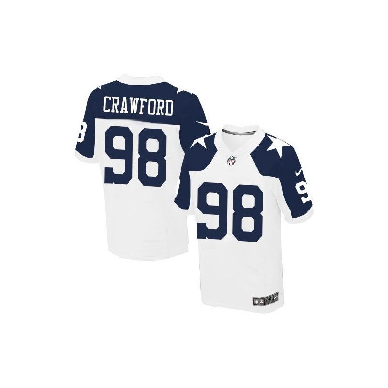 Cheap Tyrone Crawford Cowboys Jersey From China White thanksgiving Elite #98