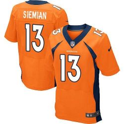 Cheap Trevor Siemian Broncos Jersey From China Orange Elite #13