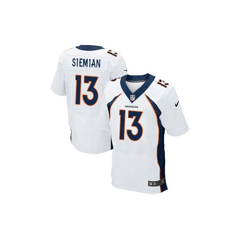 Cheap Trevor Siemian Broncos Jersey From China White Elite #13