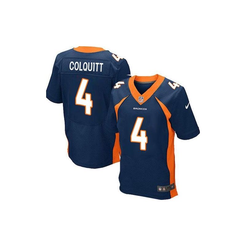 Cheap Britton Colquitt Broncos Jersey From China Blue Elite #4