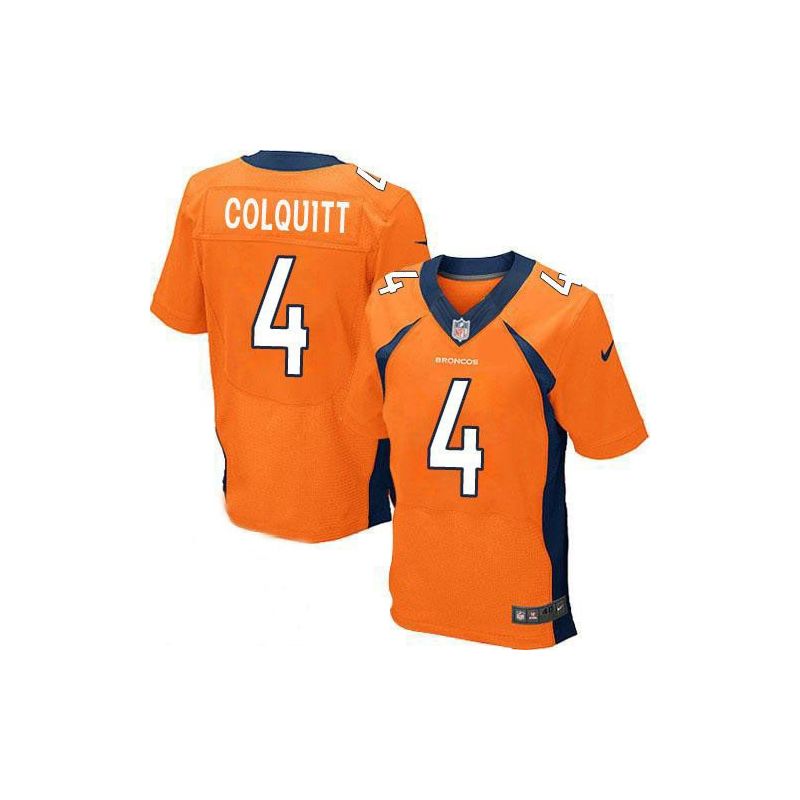 Cheap Britton Colquitt Broncos Jersey From China Orange Elite #4