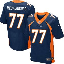 Cheap Karl Mecklenburg Broncos Jersey From China Blue Elite #77