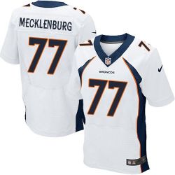 Cheap Karl Mecklenburg Broncos Jersey From China White Elite #77
