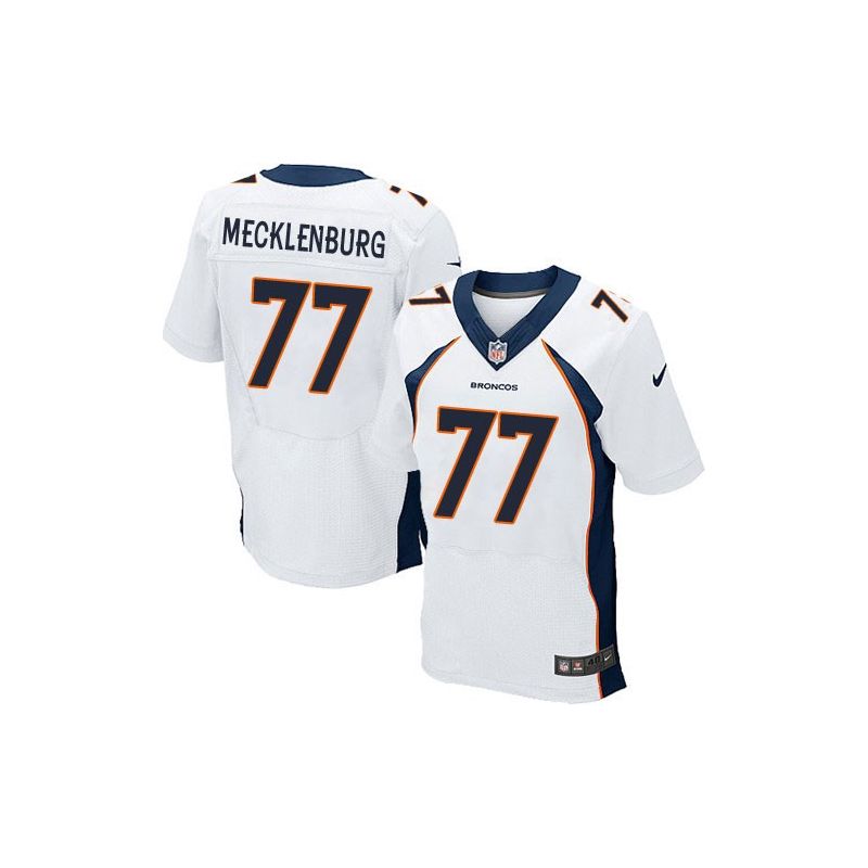 Cheap Karl Mecklenburg Broncos Jersey From China White Elite #77