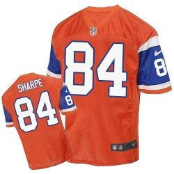 Cheap Shannon Sharpe Broncos Jersey From China Orange throwback Elite #84