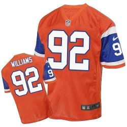 Cheap Sylvester Williams Broncos Jersey From China Orange throwback Elite #92