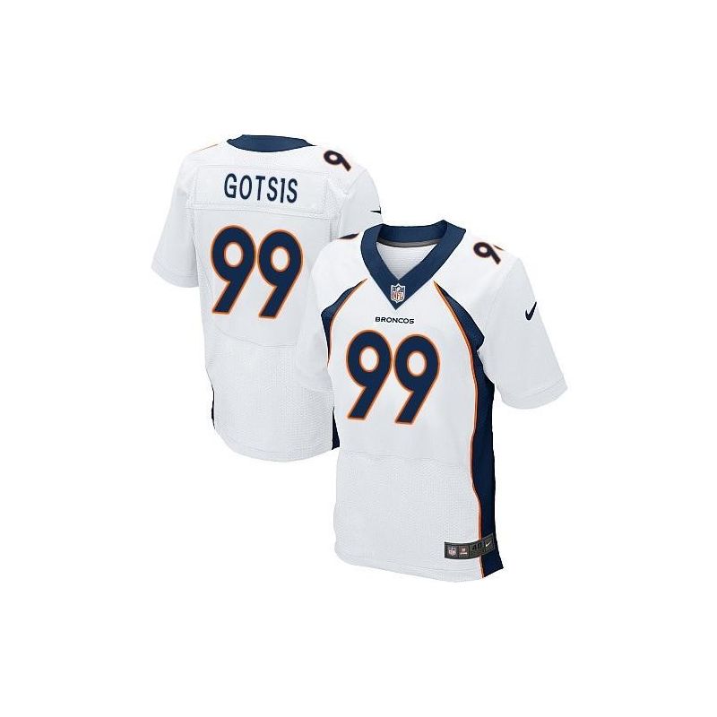 Cheap Adam Gotsis Broncos Jersey From China White Elite #99