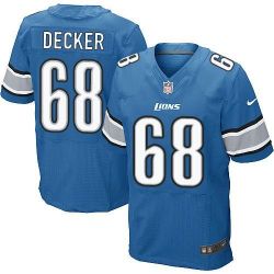 Cheap Taylor Decker Lions Jersey From China Blue Elite #68