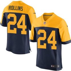 Cheap Quinten Rollins Packers Jersey From China Navy Alternate Elite #24