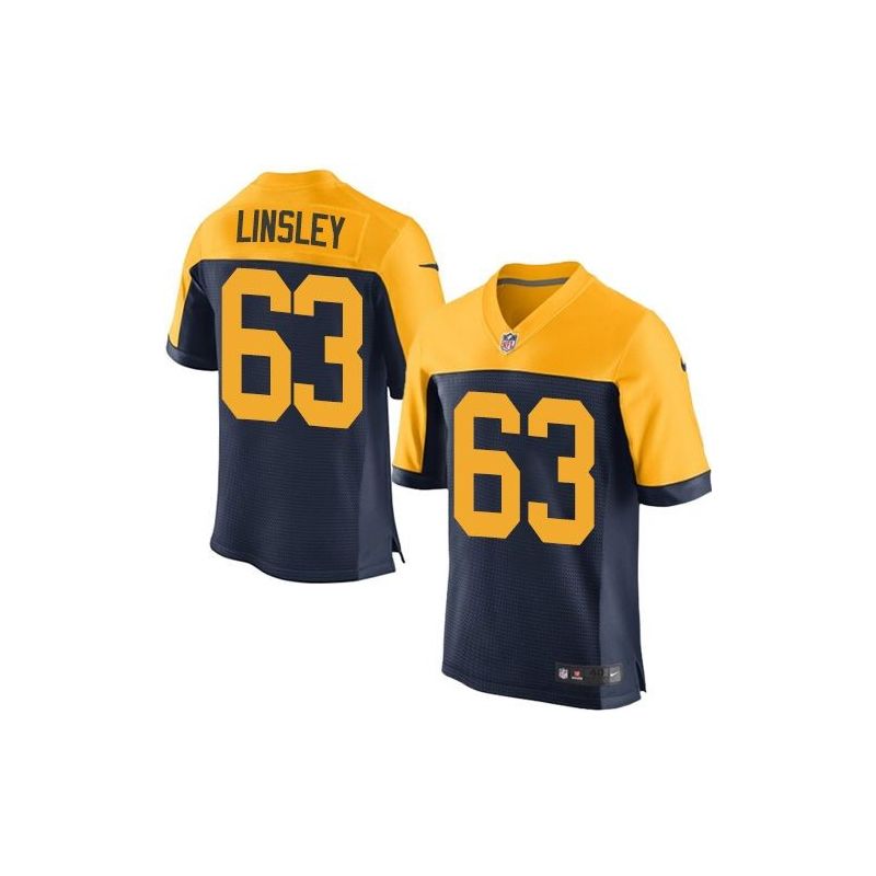 Cheap Corey Linsley Packers Jersey From China Navy Alternate Elite #63