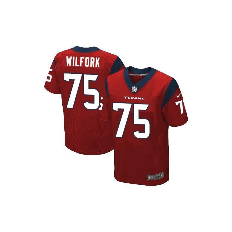 Cheap Vince Wilfork Texans Jersey From China Red Elite #75