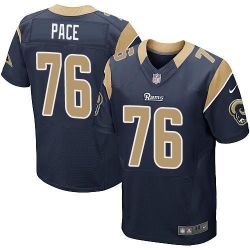 Cheap Orlando Pace Rams Jersey From China Blue Elite #76