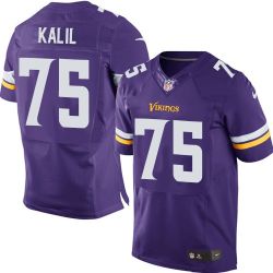 Cheap Matt Kalil Vikings Jersey From China Purple 2016 Elite #75