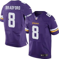 Cheap Sam Bradford Vikings Jersey From China Purple Elite #8