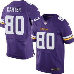 Cheap Cris Carter Vikings Jersey From China Purple Elite #80