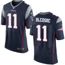 Cheap Drew Bledsoe Patriots Jersey From China Blue Elite #11