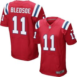 Cheap Drew Bledsoe Patriots Jersey From China Red Elite #11