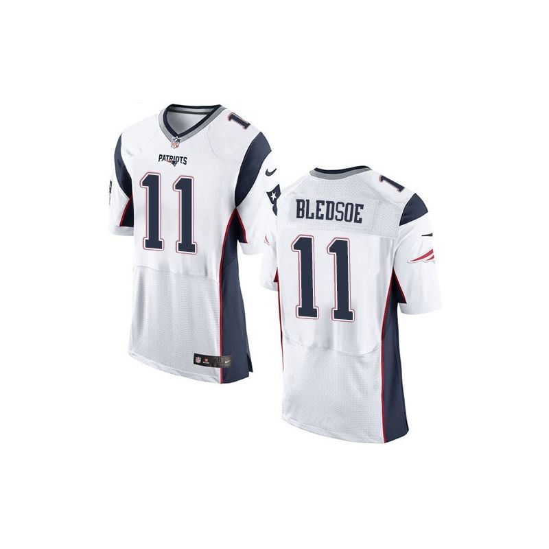 Cheap Drew Bledsoe Patriots Jersey From China White Elite #11