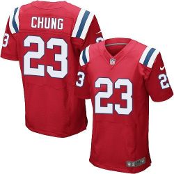 Cheap Patrick Chung Patriots Jersey From China Red Elite #23