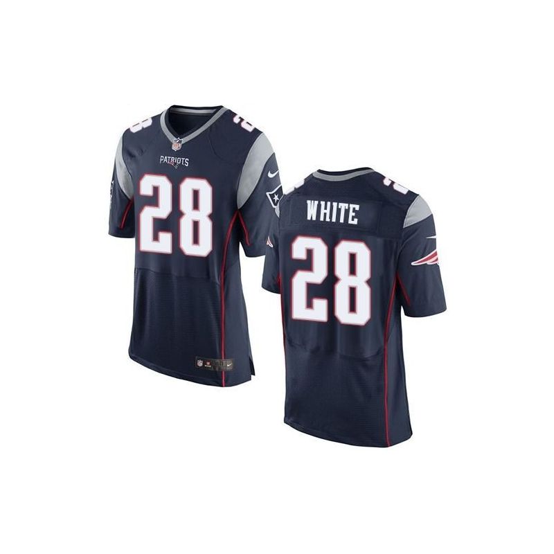 Cheap James White Patriots Jersey From China Blue Elite #28
