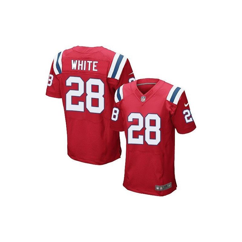 Cheap James White Patriots Jersey From China Red Elite #28