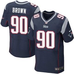 Cheap Malcom Brown Patriots Jersey From China Blue Elite #90
