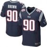 Cheap Malcom Brown Patriots Jersey From China Blue Elite #90