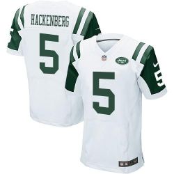 Cheap Christian Hackenberg Jets Jersey From China White Elite #5