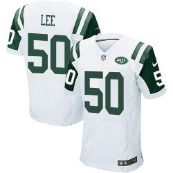 Cheap Darron Lee Jets Jersey From China White Elite #50
