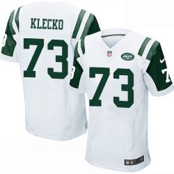 Cheap Joe Klecko Jets Jersey From China White Elite #73