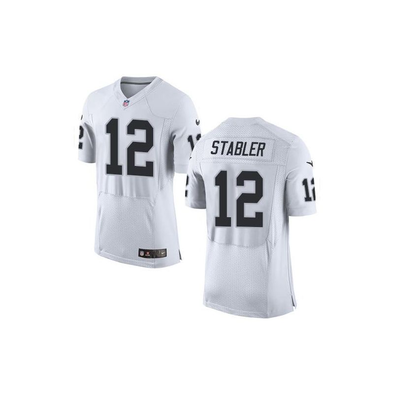 Cheap Kenny Stabler Raiders Jersey From China White Elite #12