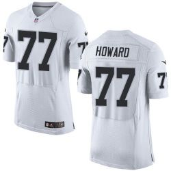 Cheap Austin Howard Raiders Jersey From China White Elite #77