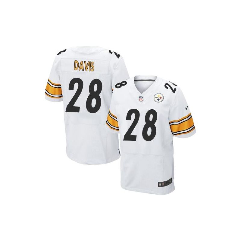 Cheap Sean Davis Steelers Jersey From China White Elite #28