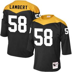 Cheap Jack Lambert Steelers Jersey From China Black 1967 throwback Elite #58