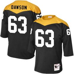 Cheap Dermontti Dawson Steelers Jersey From China Black 1967 throwback Elite #63