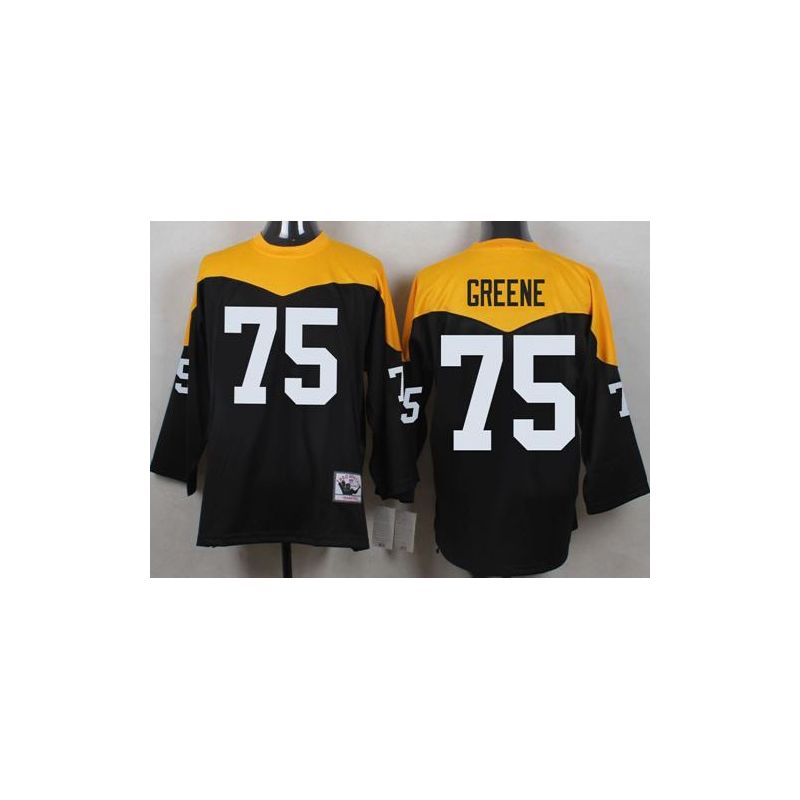Cheap Joe Greene Steelers Jersey From China Black 1967 throwback Elite #75