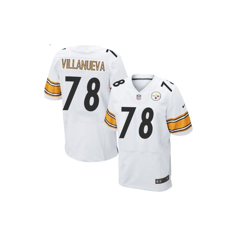 Cheap Alejandro Villanueva Steelers Jersey From China White Elite #78
