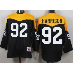 Cheap James Harrison Steelers Jersey From China Black 1967 throwback Elite #92