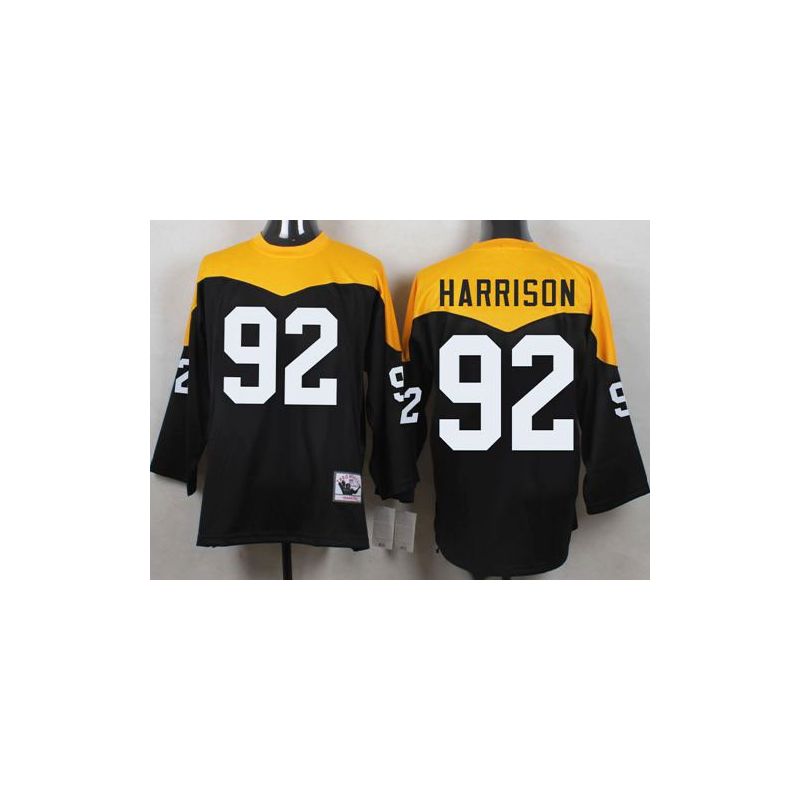 Cheap James Harrison Steelers Jersey From China Black 1967 throwback Elite #92