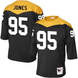 Cheap Jarvis Jones Steelers Jersey From China Black 1967 throwback Elite #95