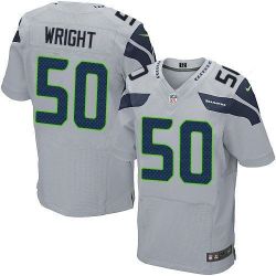 Cheap KJ Wright Seahawks Jersey From China Gray Elite #50